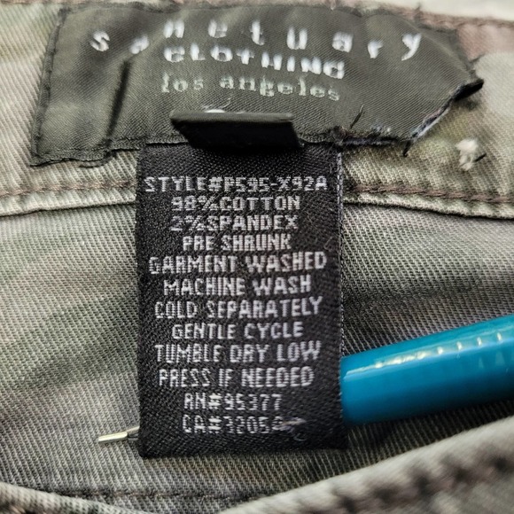 Sanctuary Camo Skinny Pants size 28 - Picture 11 of 12